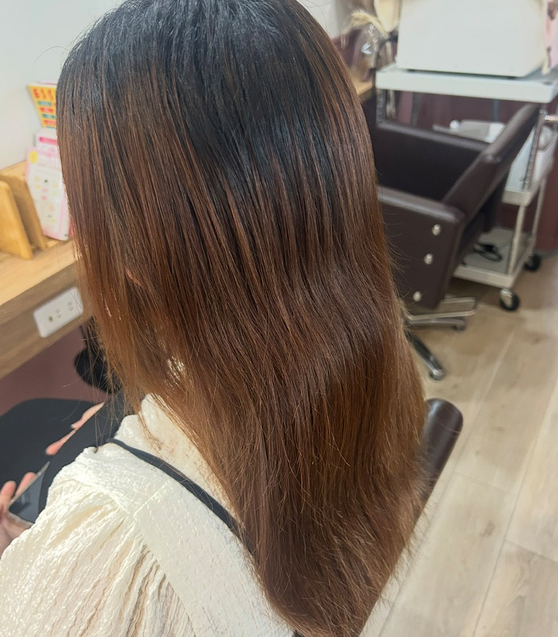 髪質改善カラー Before