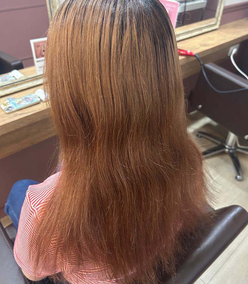 髪質改善カラー Before