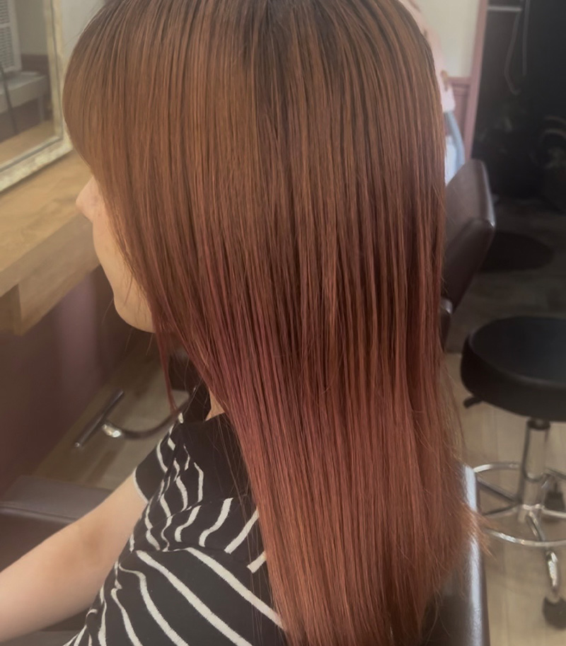 髪質改善カラー Before