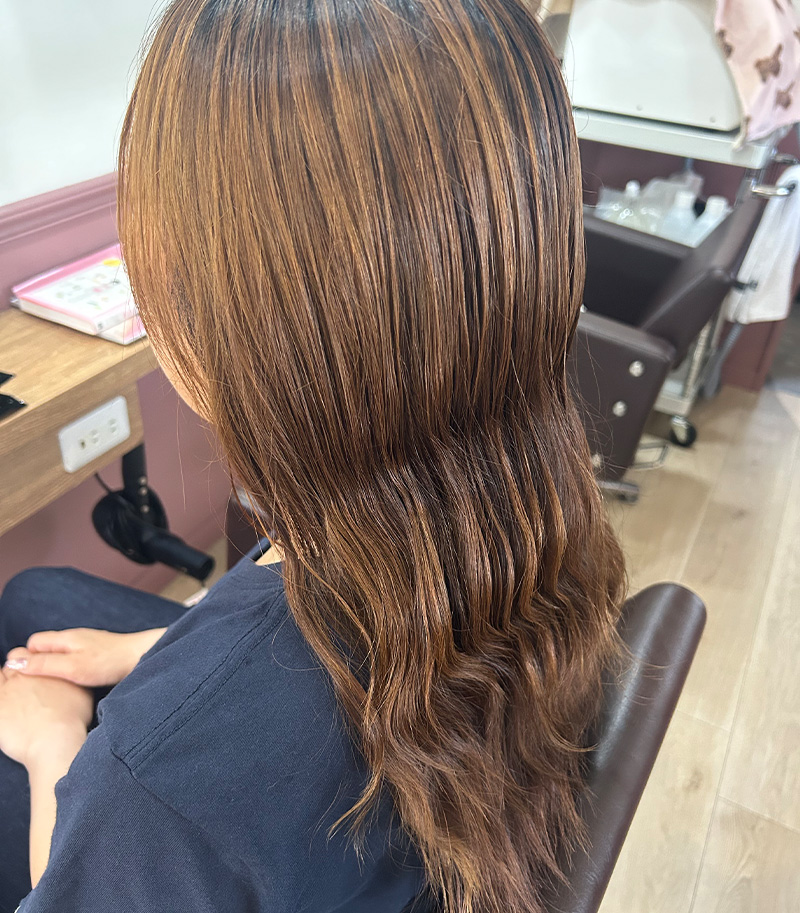 髪質改善カラー Before
