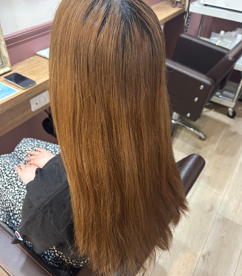 髪質改善カラー Before