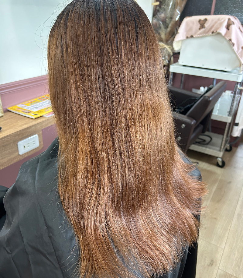 髪質改善カラー Before